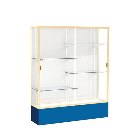 Ghent Spirit Floor Display Case 60x72x16, White, Champange 375WB-GD-RY