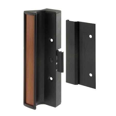 Primeline Tools Sliding Door Handle Set, Black Aluminum (1 Set) MP1073
