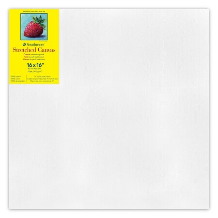 Strathmore 300 Series Traditional Stretched Canvas, 16x16 inch P313-66