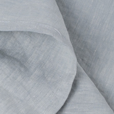 Homeroots Blue Linen Full Double Flat Sheet 520751