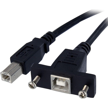 Startech.Com 1 FT PANEL MOUNT USB CABLE B TO B - F/M USBPNLBFBM1