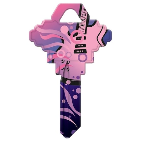 Hy-Ko Key Blank, Brass, Nickel, For: Schlage SC1 Keyways 16005SC1-RKBL