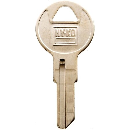 Hy-Ko Key Blank, Brass, Nickel, For: Illinois Cabinet, House Locks and Padlocks 11010IL9