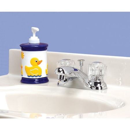 Home Impressions Chrome 2-Handle Knob 4'' Centerset Bathroom Faucet with Pop-Up F512C043CP-JPA3