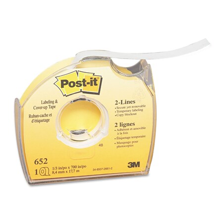Post-It Tape, Post-It, 1/3"X700" 652
