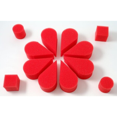 Ruby Red Paints Petal Sponge, Red, 8PK SPOPETRE