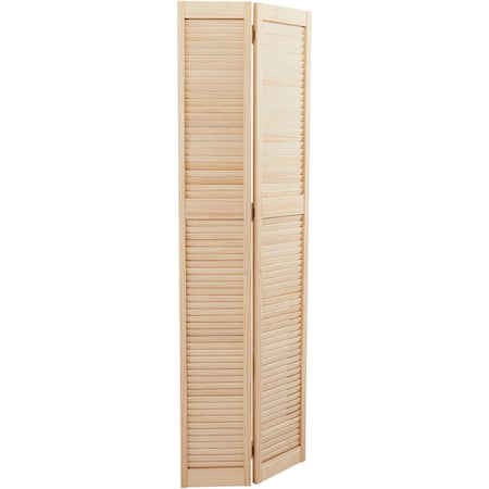 Alexandria Moulding 30'' W.x80'' H. Natural Pine Bi-Fold Door PN2668LLOB1