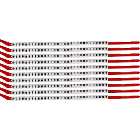 Brady ClipSleeve Wire Markers Size 10 Nylon 16 AWG - 14 AWG, B Pack of 300 Each, 300PK SCN10-B