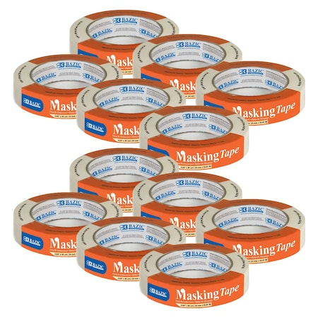 Bazic Products General Purpose Masking Tape, 0.94in. x 2160in. 60 Yards, 12PK 952