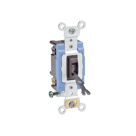 Leviton Toggle Switch, 15 Amp, 120/277 Volt, Brown 1202-2L