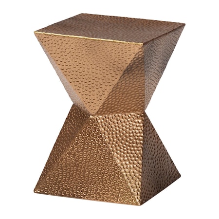Baxton Studio Pacey Textured Metal Accent Table 259-14287-ZORO