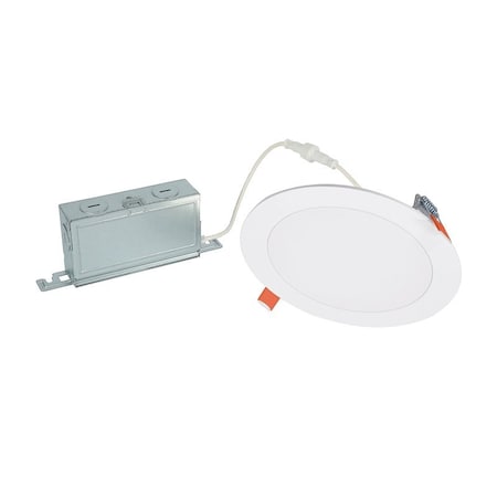 Halo HLB Lite Series Canless Downlight, 10.8, 10.1, 11.3, 11.2, 10.8 W, 120 V, LED Lamp, Plastic, White HLBSL609FS5