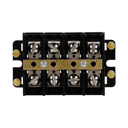 Eaton Bussmann BarrierTerminalStrip, 60A, 6AWGMax, 600V KUXSC8