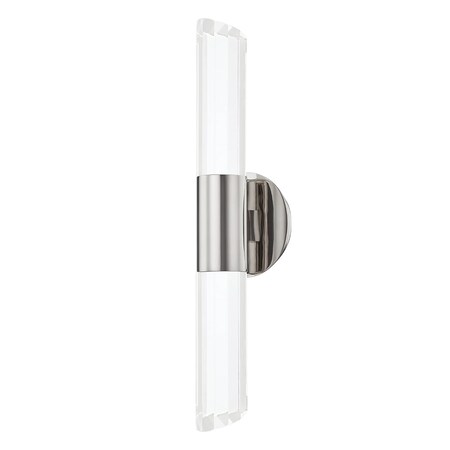 Hudson Valley Lighting Rowe 2 Light Wall Sconce 5.5 In. Polished Nickel 6052-PN
