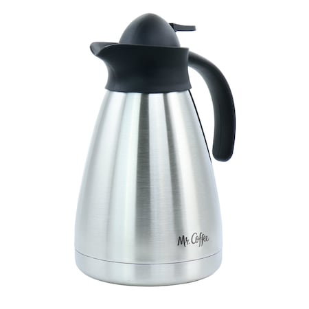 Mr. Coffee Olympia 1 Quart Insulated Stainless Steel Thermal Coffee Pot 127072.01