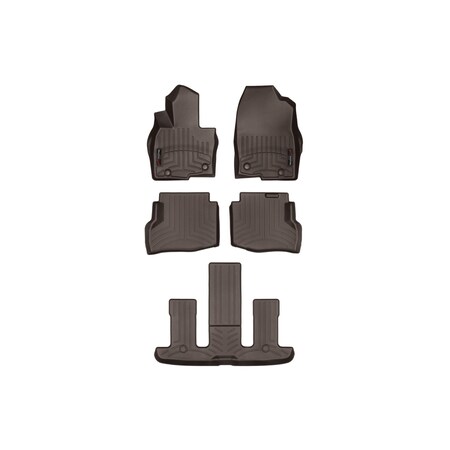 Weathertech Cocoa, Front, rear, and rear Floorliners 47972-1-4-5