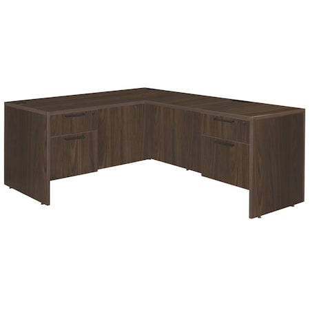 Regency Corner Desks, 29 in H, 60 in W X Wood, Neo Walnut LLD603047NW