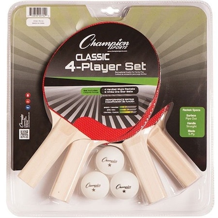 Champion Sports PN100 Four Player Table Tennis Table Set PN100