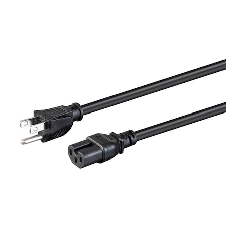 Monoprice Heavy Duty Power Cord - NEMA 5-15P to IEC 60320 C15_ 14AWG_ 15A/1875W_ 40068