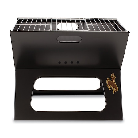 Picnic Time Family Of Brands NCAA Wyoming Cowboys X-Grill Portable Grill - Camping Grill 775-00-175-694-0