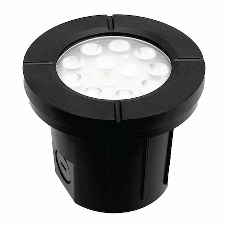 Westgate INTEGRATED LED WELL LIGHT FLAT 12-24V AC/DC 6W 30K - BLACK, 3000K WLL-105-30K-BK