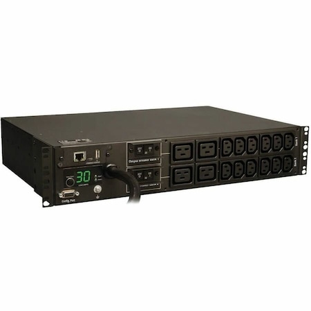 Eaton 5.5kW Single-Phase Monitored PDU with LX Platform Interface, 208/230V Outlets 12-C13 and PDUMNH30HV
