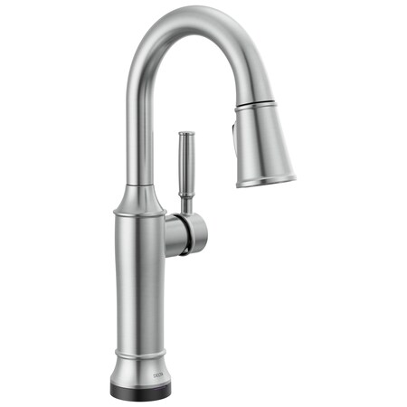 Delta Renaldi Touch2O Bar / Prep Faucet with Touchless Technology Lumicoat Arctic Stainless 9984TL-AR-PR-DST