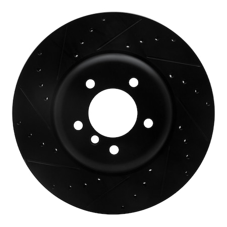 Dynamic Friction Co DFC Brake Rotor - Drilled and Slotted - Black 633-31063L