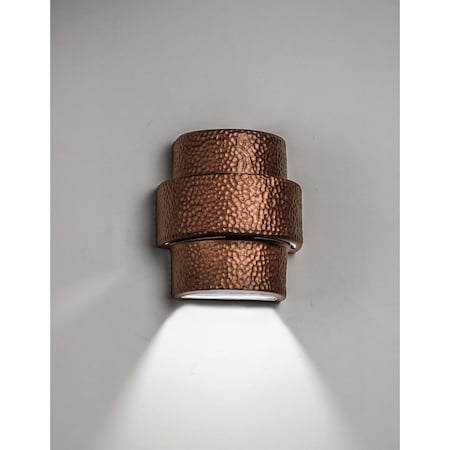 Luxury Lighting Hammerman 9 in Tall Ceramic Outdoor Wall Light, Rubbed Copper Paint Finish, 2PK (2) HM120-ACop-ud-7