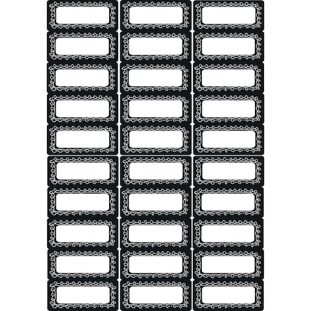 Ashley Productions Die-Cut Magnetic Foam Chalk Loop Labels/Nameplates, 30 Pieces, 30PK 19013