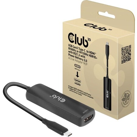 Club 3D USBC TO HDMI ADAPTER WITH PD3.0 CAC-1588