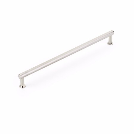 Schaub 10in Center to Center Pub House Knurled Cabinet Pull Polished Nickel Finish 5010-PN