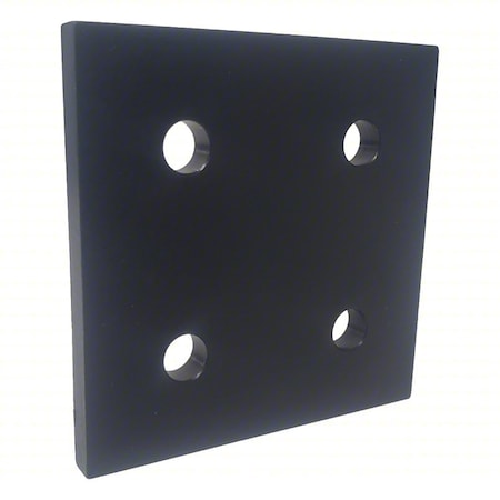 Faztek JoiningPlate, Aluminum, Black, 3in, 3in 15JP4504-BLK