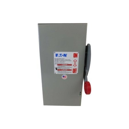 Eaton Safety Switch, Fusible, NEMA 3R, Steel DH362NRK