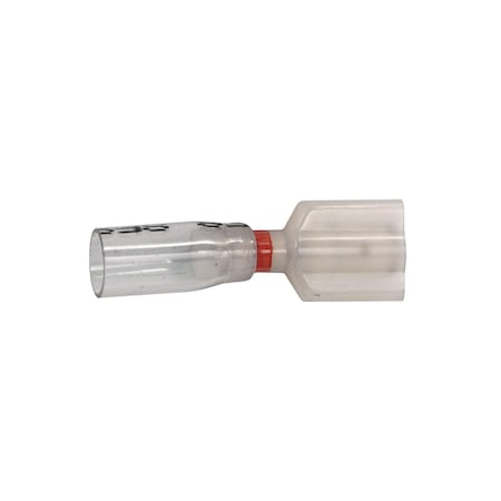 Auveco Crystal Clear Seal Fully-Insulated Male - 22-18 Awg250in, Banded Red, 15PK 22974