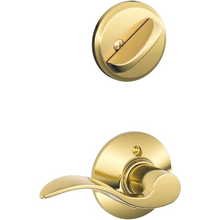 Schlage Residential F59 ACC605RH 12-326 10-269 Accent Trim Pack for F58 Handlesets - Polished Brass F59ACC605RH