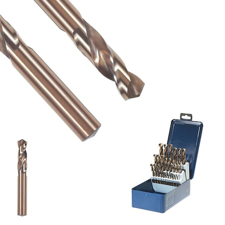 Walter Surface Technologies Walter SST+ 135 Deg Point Cobalt Stub Drill Bit, #9 01J009