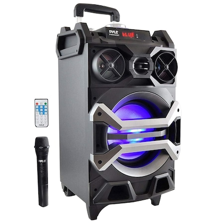 Pyle Pyle500W Portable BT Connectivity Karaoke Speaker System - PA Stereo, DJ Lights, Rechargeable PWMA325BT