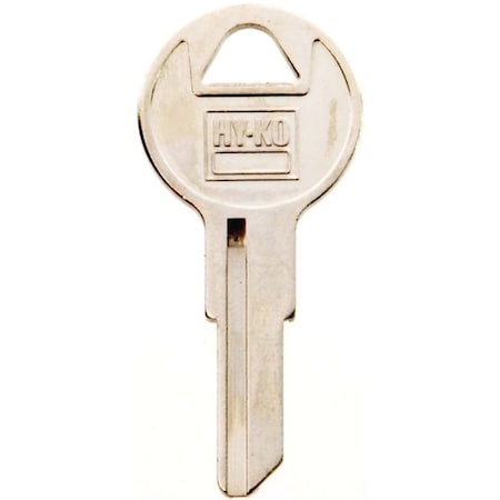 Hy-Ko Key Blank, Brass, Nickel, For: Illinois Cabinet, House Locks and Padlocks 11010IL11
