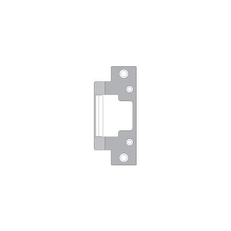 Hanchett Entry Systems Faceplate 4-7/8in x 1-1/4in Extended Lip, Cylindrical Latches, 630/US32D Stainless Steel 801E-630
