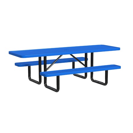 Leisure Craft Picninc Expanded Table, 8 Ft, Blue T8XPP-ADA-BLUE