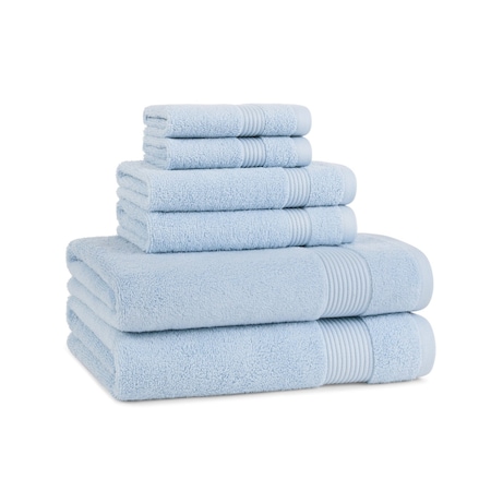 Arkwright Home Host & Home 6pc Bath Towel Set Lt. Blue - 6 Piece Set P-BSET-HH-BLU