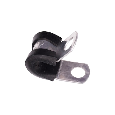 Auveco 1/4in Diameter Aluminum Tubing Clamp, Neoprene Jacket, 15PK 17361