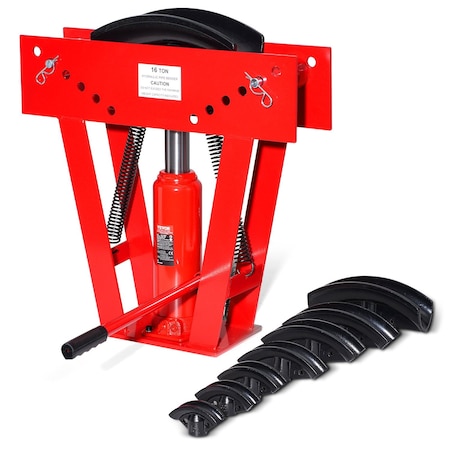 Vevor Hydraulic Pipe Bender 16 Ton Manual Pipe Bending Tool with 8 Dies MR8081