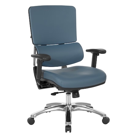 Office Star Products Pro X996 Dillon Seat and Back Managers Chair, Blue 99662CDB-R105