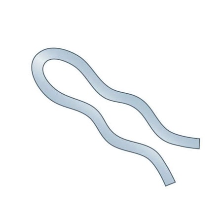 Huyett Hair Pin, Zinc Plated Spring Steel, 0.028 in Wire Dia x 0.500 in Length BPXZ-409