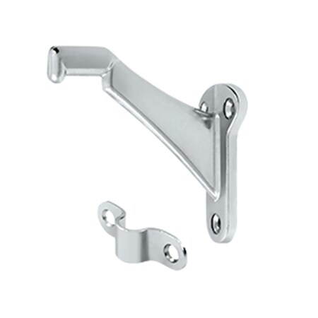 Dendesigns 3.25 in. Projection Hand Rail Brackets, Bright Chrome Zinc DE134500