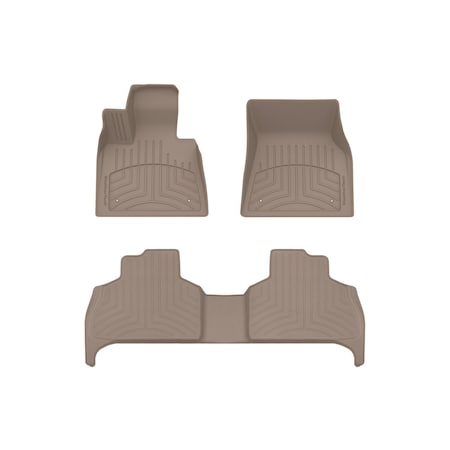Weathertech Tan, Front and Rear FloorLiner HP 451507-1-2IM