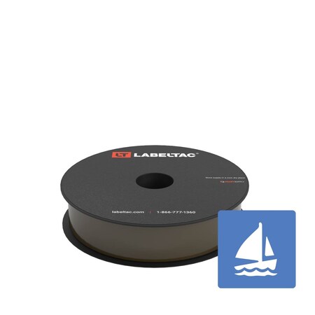 Labeltac Marine Supply 1in x 150ft LT4/Pro X, Brown LT110MN