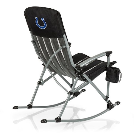 Picnic Time Family Of Brands Indianapolis Colts - Outdoor Rocking Camp Chair, (Black) 805-01-175-144-2